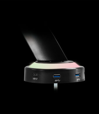 LogiLink Gaming monitorarm, armlengte: 480 mm, zwart