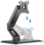 LogiLink Touchscreen-monitorarm met voet, zwart