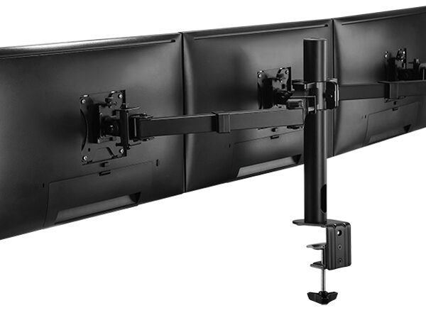 LogiLink monitorhouder voor 3 monitoren 17-27', zwart