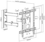 LogiLink TV-wandhouder Full Motion, voor 81,28 - 177,80 cm