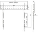 LogiLink TV-muurbeugel, vlak, voor 109,22 - 203,20 cm