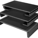 LogiLink monitorstandaard, breedte instelbaar, 3x USB, zwart