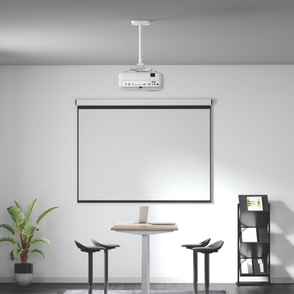 LogiLink Beamer-plafondhouder, armlengte: 595-895 mm, wit