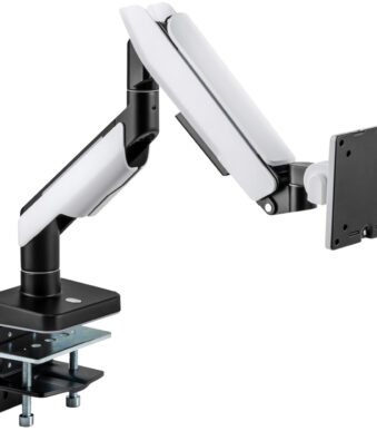 LogiLink Gaming monitorarm, armlengte: 458 mm, zwart/wit