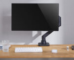 LogiLink monitorarm, aluminium, armlengte: 473 mm, Flat & Curved Screens, zilver