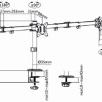 LogiLink drievoudige-monitorarm, armlengte: 658 mm, zwart
