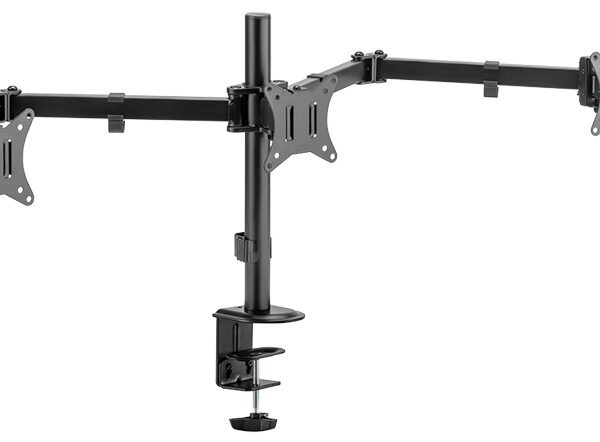 LogiLink drievoudige-monitorarm, armlengte: 658 mm, zwart