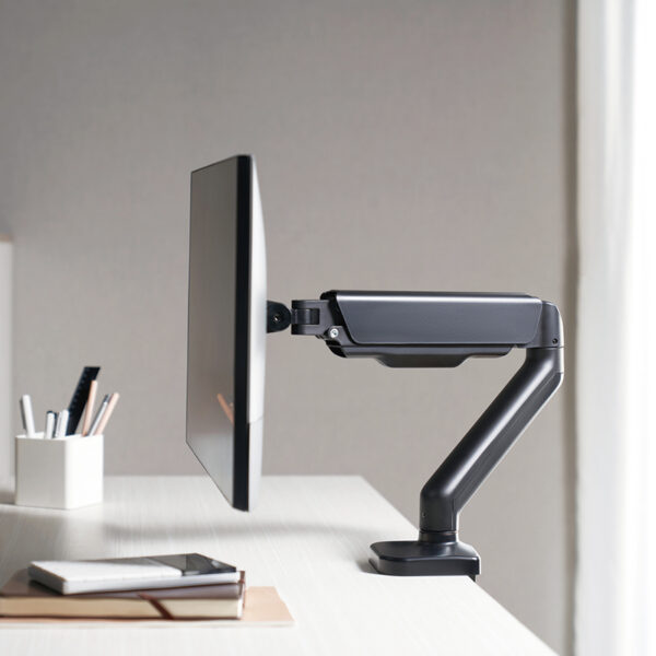 LogiLink monitorarm, aluminium, armlengte: 450 mm, zwart