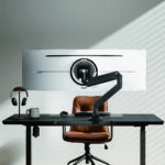 LogiLink monitorarm, aluminium, armlengte: 526 mm, Flat en Curved Screens, zwart