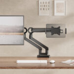 LogiLink Smartphone-/Tablet-PC-houder voor monitorarm ,zwart