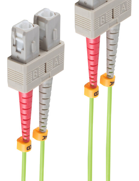 shiverpeaks BASIC-S LWL patchkabel SC-Duplex, OM5, 0,5 m