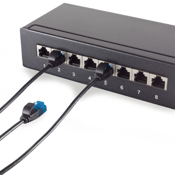 shiverpeaks BASIC-S Slim patchkabel, Cat. 6, U/UTP, 0,3 m, grijs