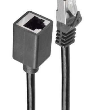 shiverpeaks BASIC-S Patchkabelverlenging, Cat. 6A, zwart