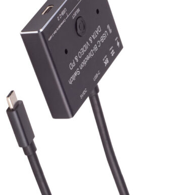 shiverpeaks BASIC-S USB-C omschakelaar, bidirectioneel, zwart