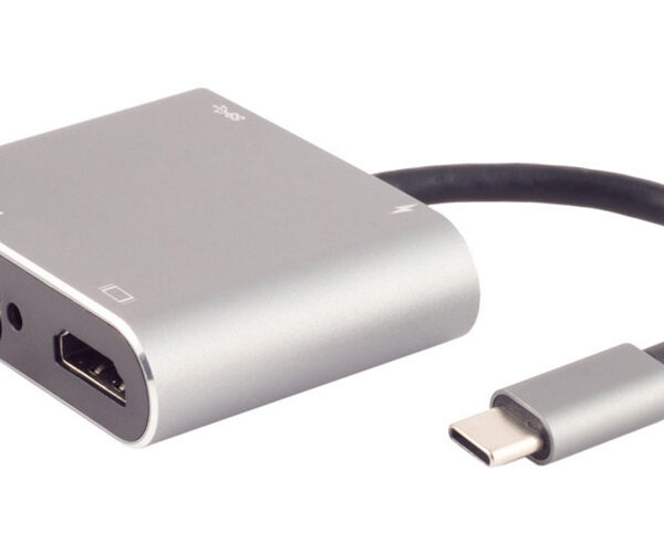 shiverpeaks BASIC-S USB-Dockingstation 4in1, USB-C stekker