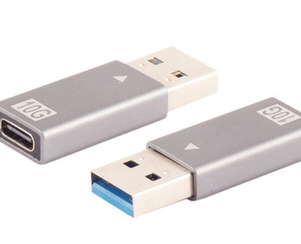 shiverpeaks BASIC-S USB 3.1 adapter, A-stekker - C-koppeling, zilver