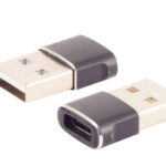 shiverpeaks BASIC-S USB 2.0 adapter, A-stekker - C-koppeling, zwart