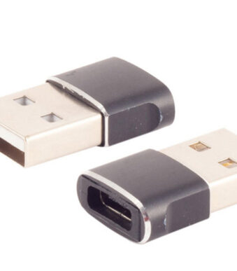shiverpeaks BASIC-S USB 2.0 adapter, A-stekker - C-koppeling, zwart