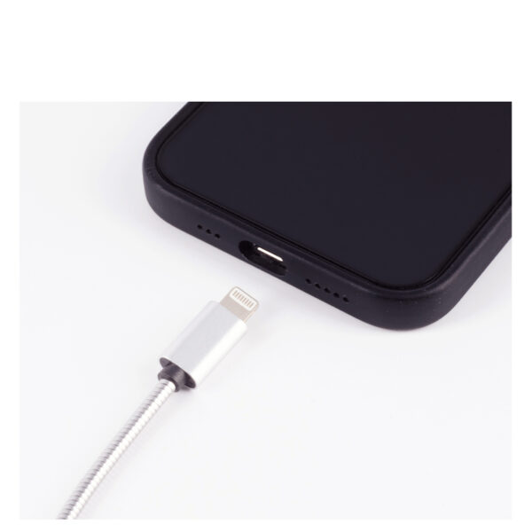 shiverpeaks BASIC-S data-en laadkabel, Apple Lightning, 1 m, zilver