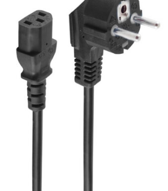 shiverpeaks BASIC-S randaarde stroomkabel, 1,8 m, zwart