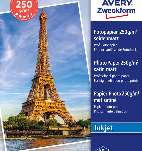 AVERY Zweckform inkjet fotopapier PREMIUM, 10 x 15 cm, wit
