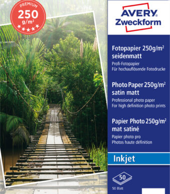 AVERY Zweckform inkjet fotopapier PREMIUM, 13 x 18 cm, wit