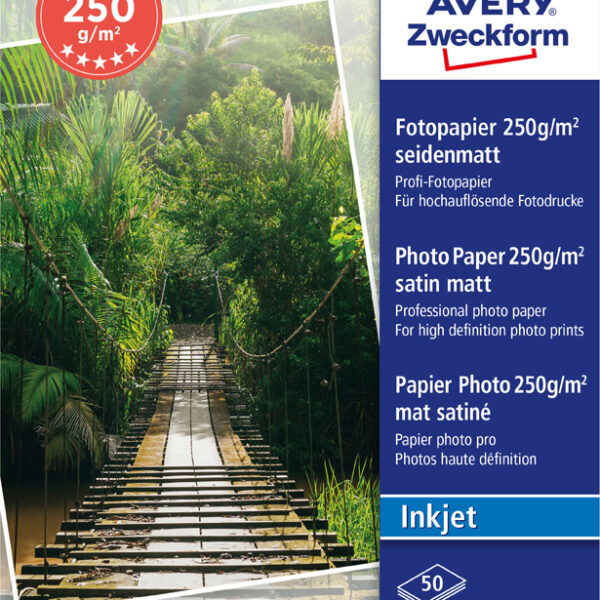 AVERY Zweckform inkjet fotopapier PREMIUM, 13 x 18 cm, wit