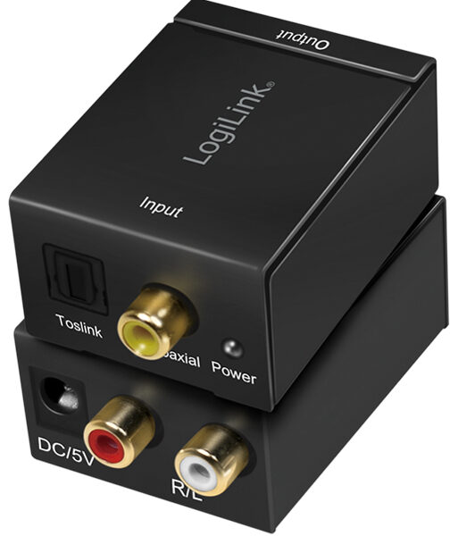 LogiLink audio converter, digitaal naar analoog, SPDIF/Coaxiaal