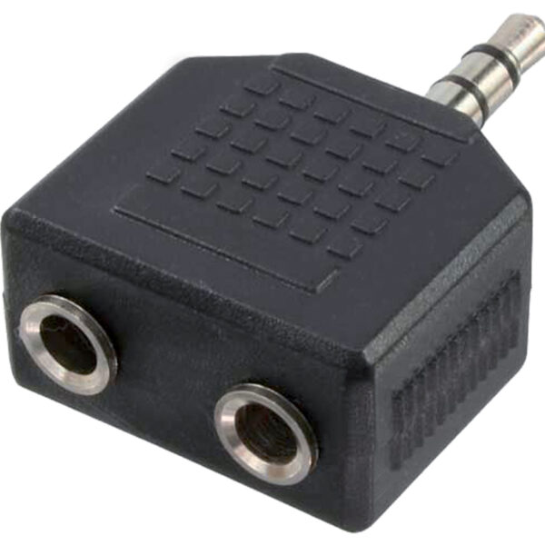 LogiLink audio-adapter, 3,5 mm Jack plug - 2x 3,5 mm Jack koppeling