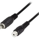 LogiLink audiokabel, Cinch-stekker - Cinch-koppeling, 5 m