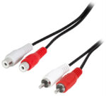 LogiLink audiokabel, 2x Cinch-stekker - 2x Cinch-koppeling, 5 m
