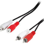 LogiLink audiokabel, 2x Cinch-stekker - 2x Cinch-koppeling, 5 m