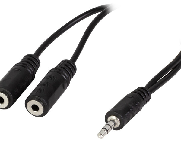 LogiLink audiokabel, Jack plug - 2x Jack koppeling, 0,2 m