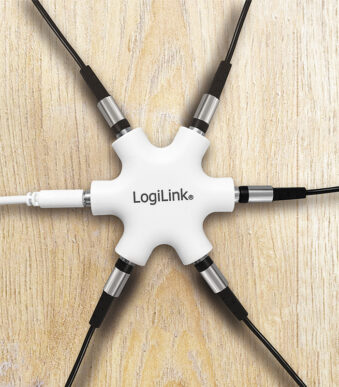 LogiLink Audio Splitter LogiStar, wit