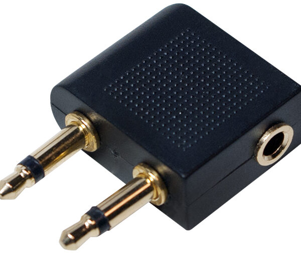 LogiLink vliegtuig Audio-Adapter, 2 x 3,5 mm bus-stekker