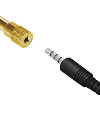 LogiLink Audio-adapter, 6,35 mm jackplug - 3,5 mm jackplugbus