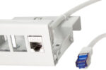 LogiLink consolidatiepunt-patchkabel, Cat. 6A, 1,0 m, lichtgrijs