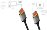 LogiLink DisplayPort 1.4 kabel, stekker - stekker, 2,0 m