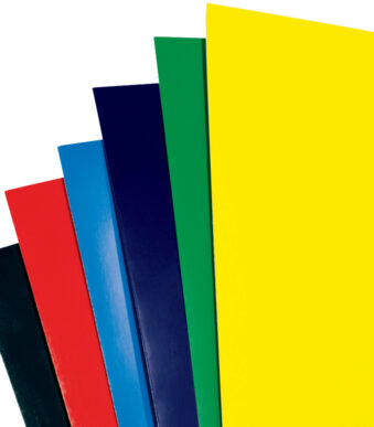 GBC schutbladen / dekbladen HiGloss, A4, 250 g/m2, blauw