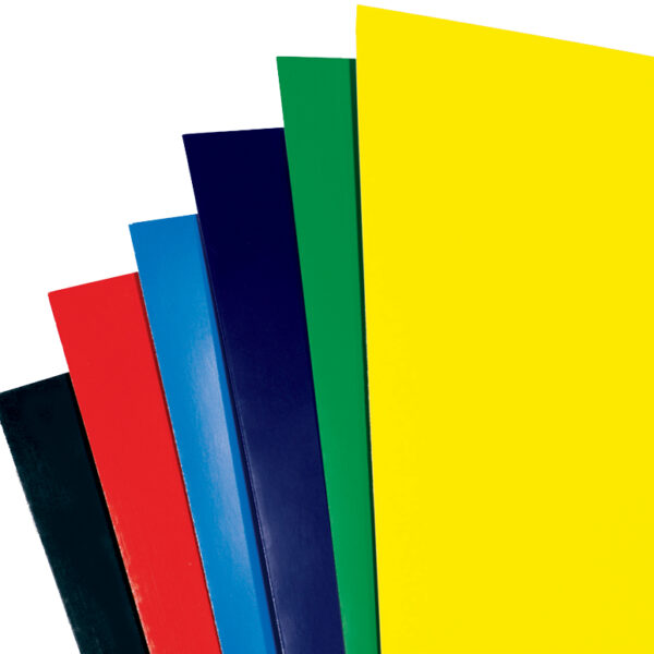 GBC schutbladen / dekbladen HiGloss, A4, 250 g/m2, blauw