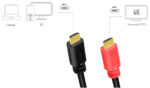 LogiLink HDMI kabel 2.0, A-stekker - A-stekker, AMP, 15 m