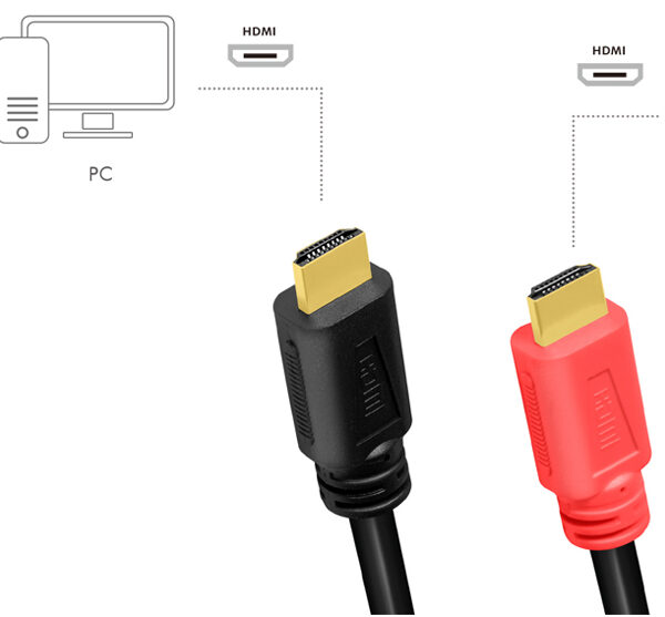 LogiLink HDMI kabel 2.0, A-stekker - A-stekker, AMP, 15 m