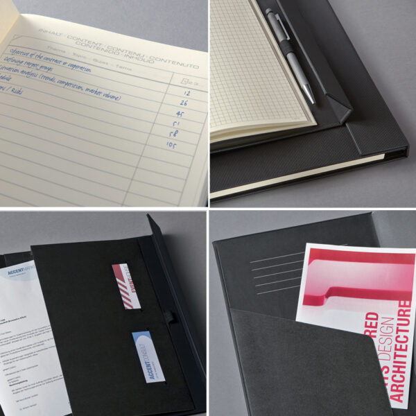 sigel notitieboek Conceptum, DIN A5, geruit, zwart