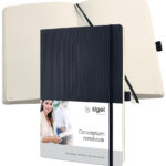 sigel notitieboek Conceptum, DIN A4, puntgeruit, zwart