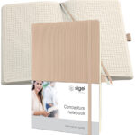 sigel notitieboek Conceptum, DIN A4, geruit, beige