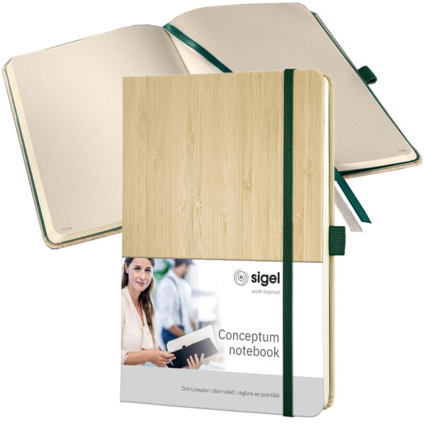 sigel notitieboek Conceptum Nature Edition, DIN A5, bamboe