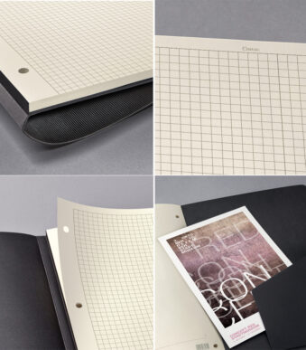 sigel notitieschrift Conceptum, DIN A4, geruit, zwart