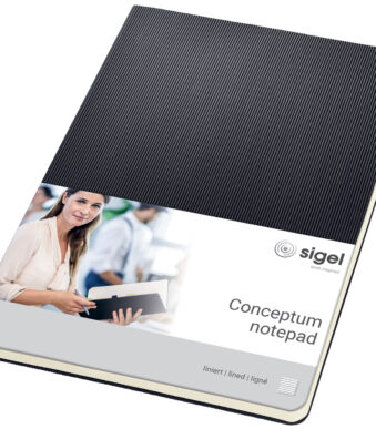sigel notitieschrift Conceptum, DIN A5, gelinieerd, zwart