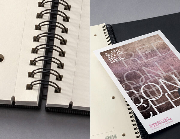 sigel collegeblok Conceptum, DIN A4, geruit, zwart