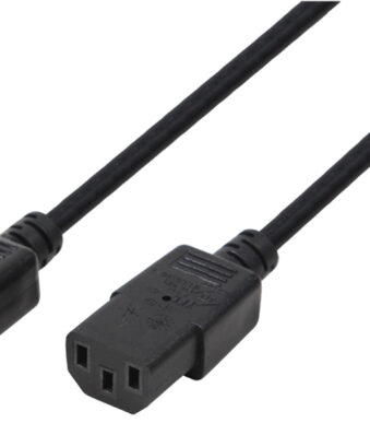 LogiLink koudapparaat-verlengkabel, C14 - C13, 1,8 m, zwart